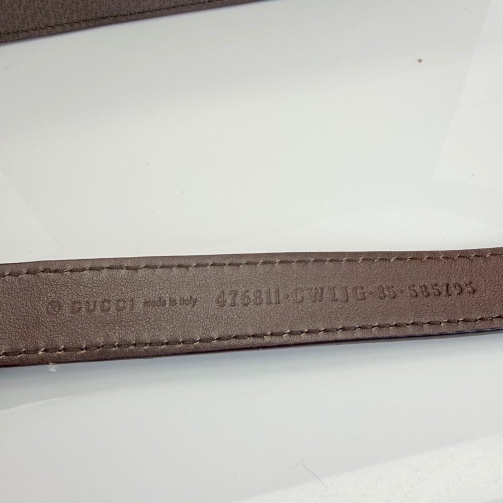 Gucci Sylvie Brown Chain Floral Embroidered Belt Bag - Picture 8 of 15